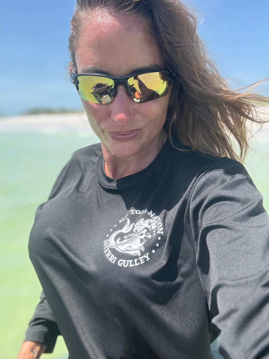 No Tops Nation: Unisex Black Long Sleeve Rash Guard
