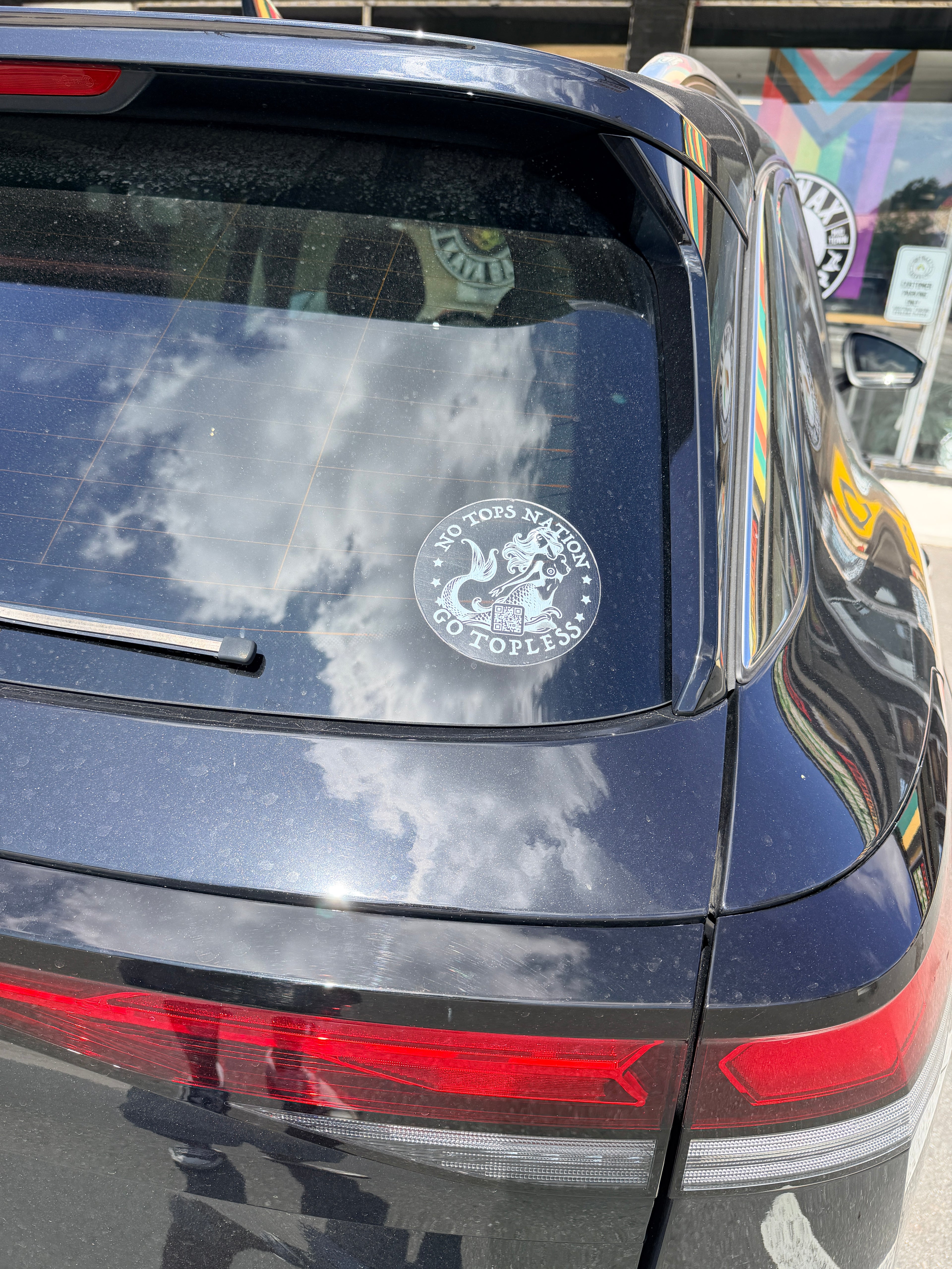 Go Topless Transparent Vehicle Sticker