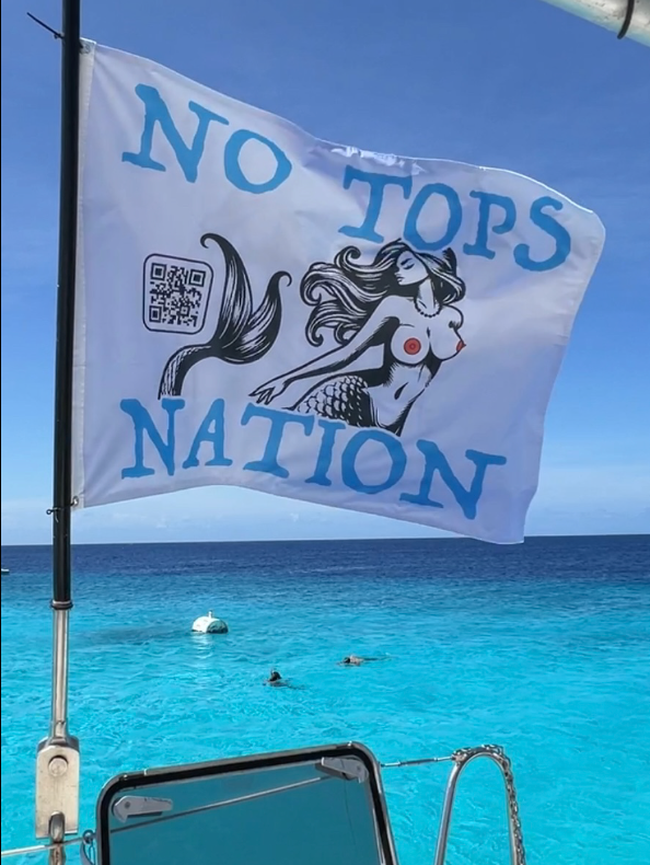No Tops Nation Boat Flag 12" x 18"