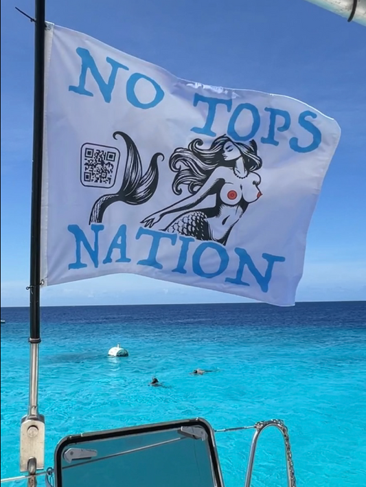 No Tops Nation Boat Flag 2' x 3'