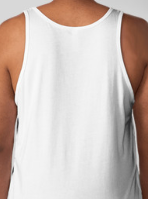 No Tops Nation: Men's White Tank Top