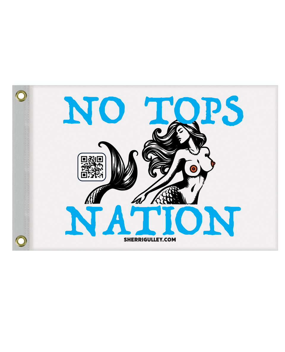 No Tops Nation Boat Flag 12" x 18"