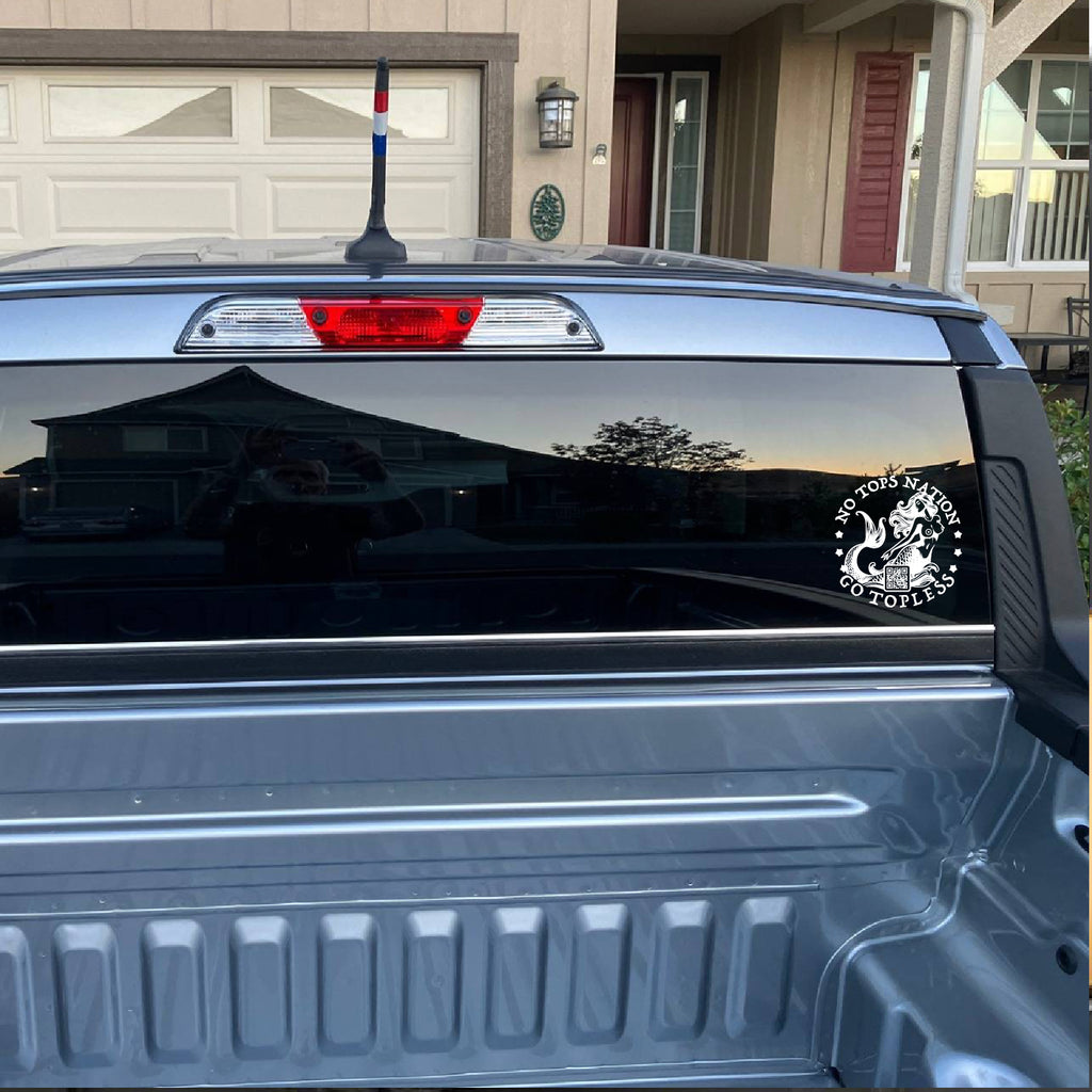 Go Topless Transparent Vehicle Sticker