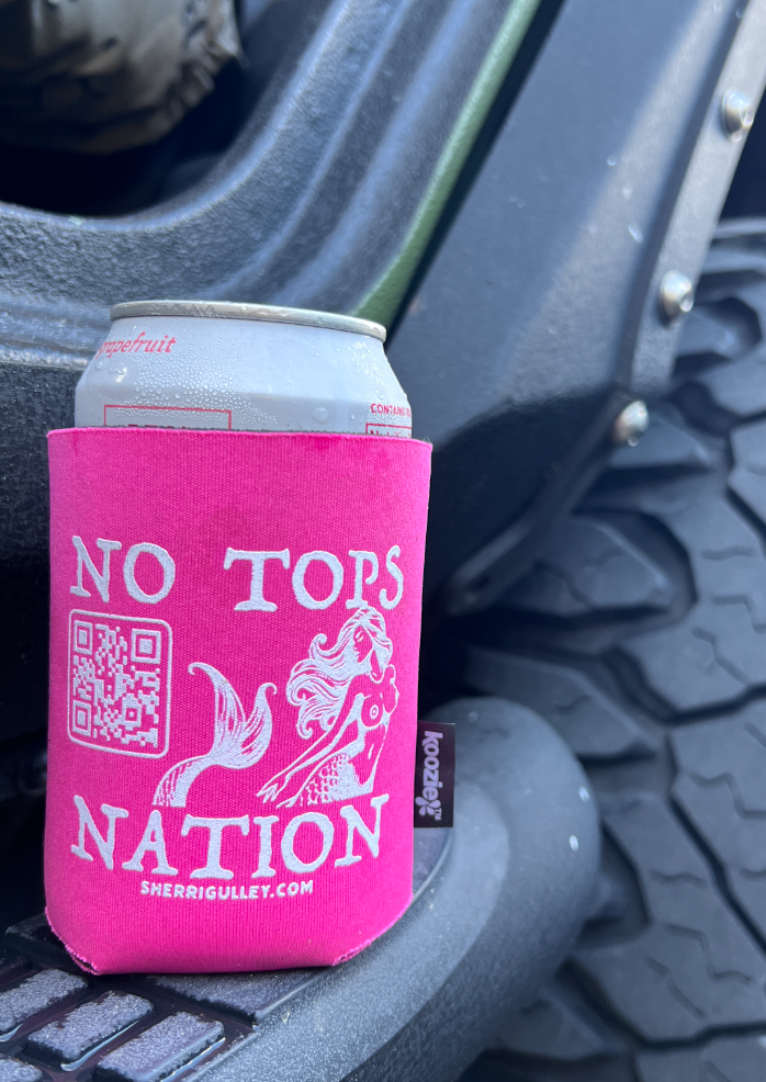 No Tops Nation Can Koozie