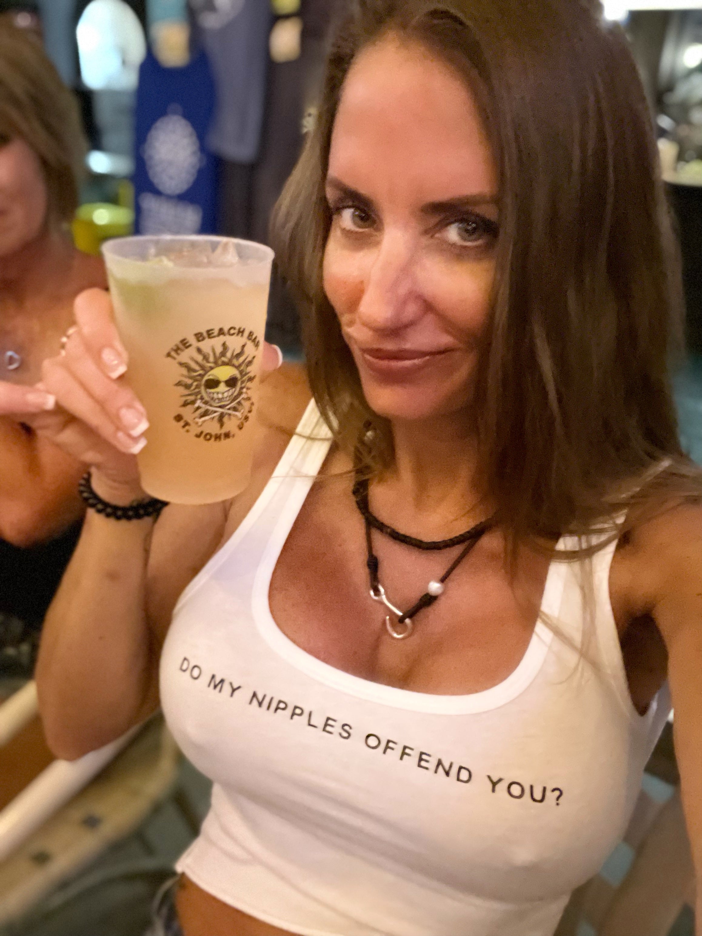 Do My Nipples Offend You? Women's Racerback Tank