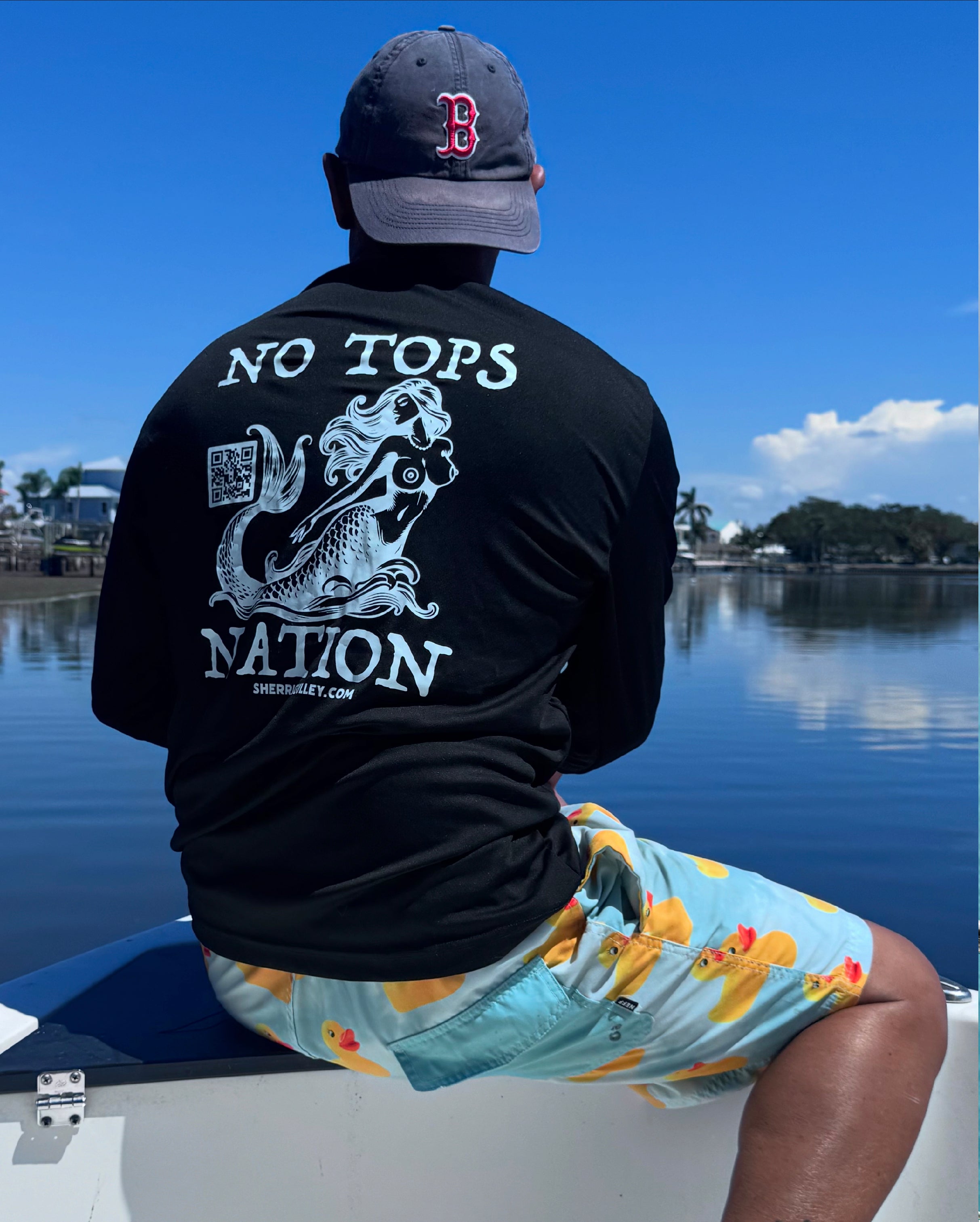 No Tops Nation Unisex Long Sleeve Rash Guard – Black – UV Protection, Quick Dry