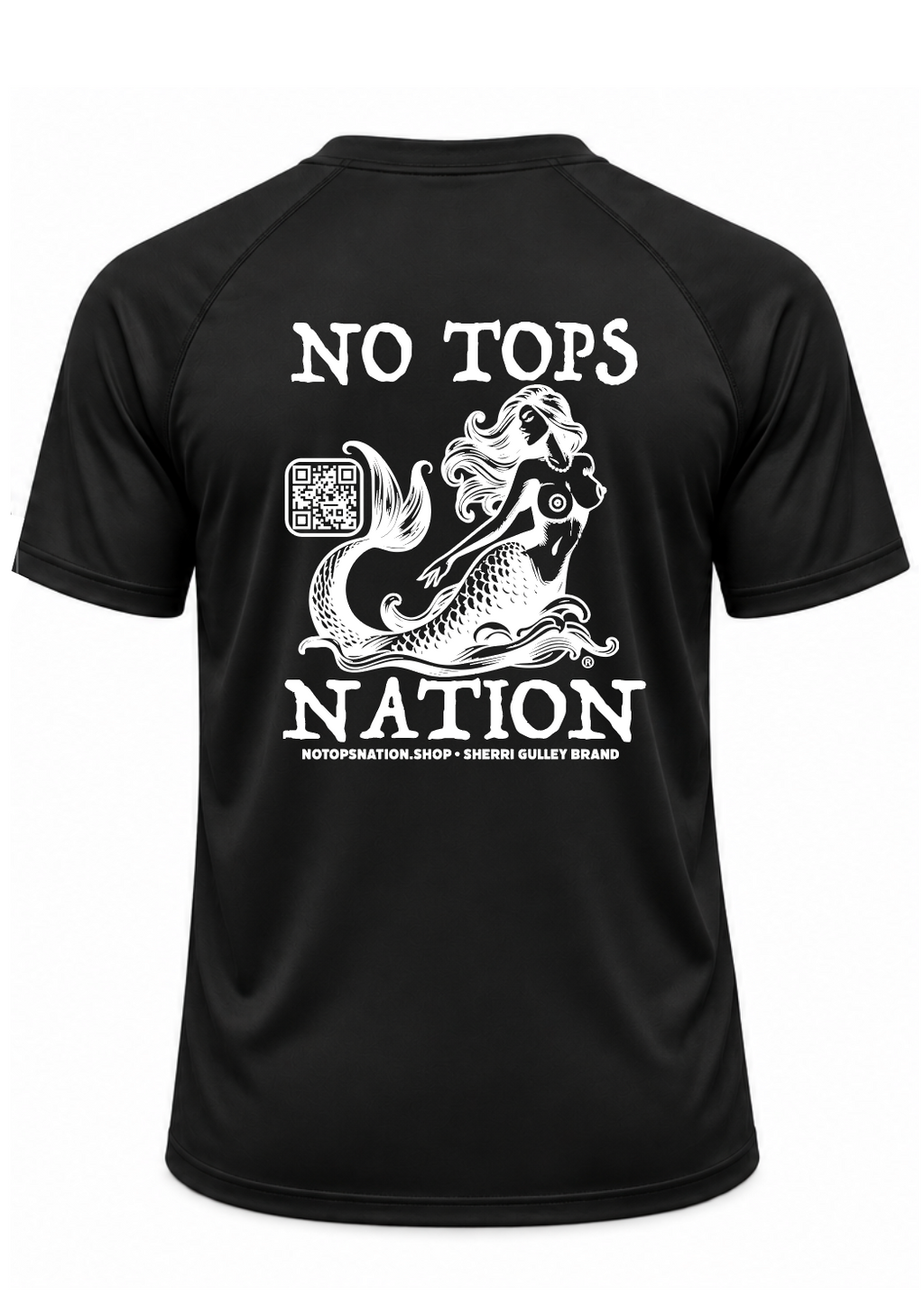 No Tops Nation Unisex Short Sleeve Rash Guard – Black – UV Protection, Quick Dry (Copy) (Copy)