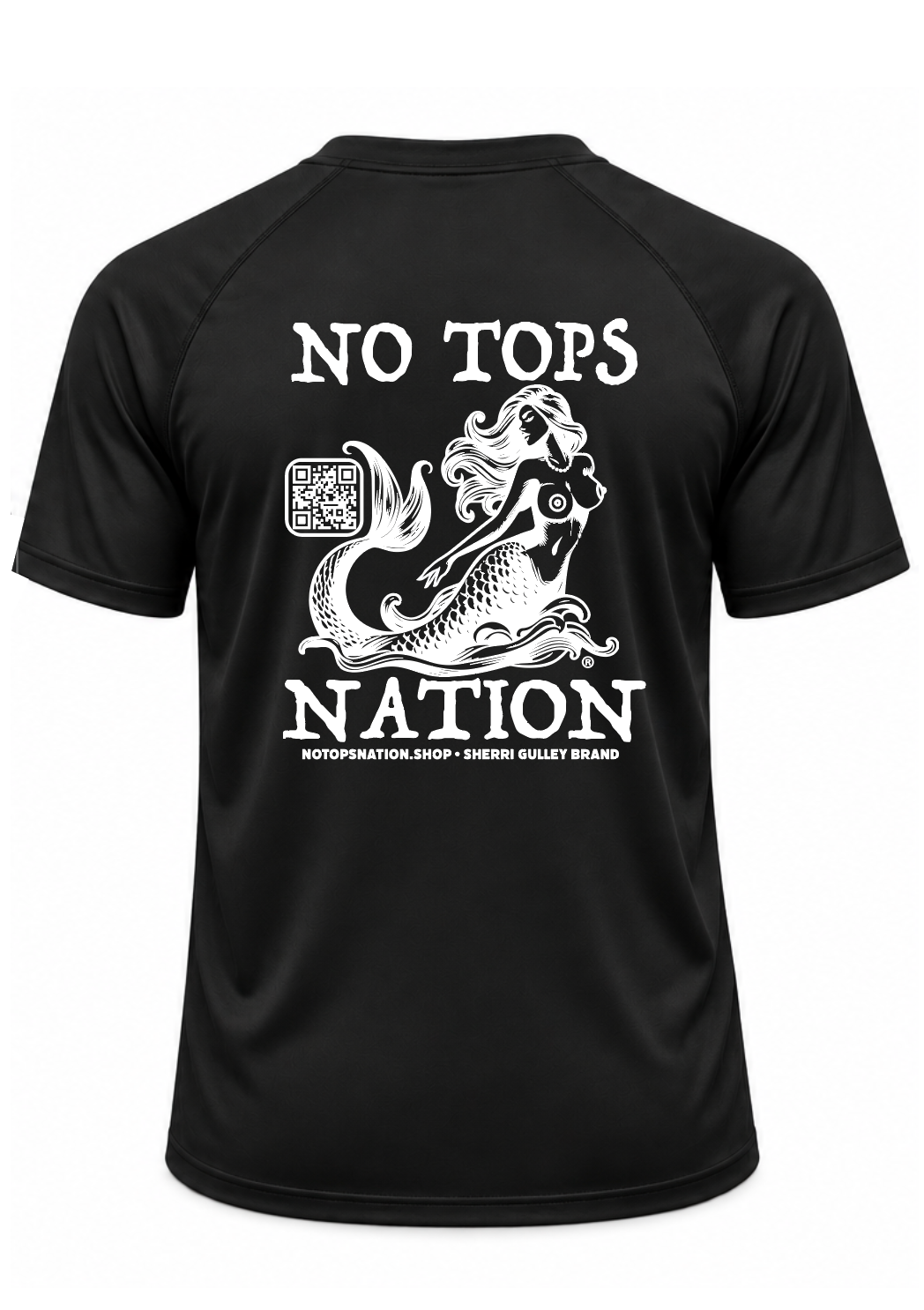 No Tops Nation Unisex Short Sleeve Rash Guard – Black – UV Protection, Quick Dry (Copy) (Copy)